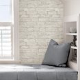 thumbnail image 5 of InHome White Portsmouth Brick Vinyl Peel and Stick Wallpaper, 20.8 in x 18 ft, 31.2 Sq. ft., 5 of 10