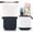 Black, variant on Telescopic Pencil Bag Pen Holder Stationery Case, PU Corduroy Stand-up Retractable Transformer Bag Colorful Organizer, Great for Christmas Holiday Gift