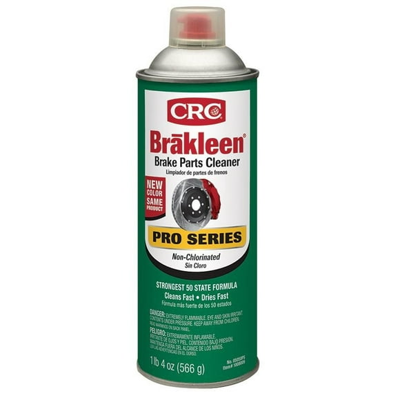 CRC Industries Brake Cleaner 05050PS Brakleen Pro Series; Single; 20 Ounce Aerosol Can; 50-State Compliant Formula With PowerJet Actuator
