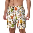 thumbnail image 2 of Xecao Animals Forest for Men's Swimming Trunks Swim Trunks Quick Dry Swim Shorts with Mesh Lining Funny Swimwear Bathing Suits, 2 of 9