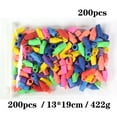 thumbnail image 2 of 200 Multicolor Pencil Top Erasers for Students Tightly Fit Pencils Smooth Erasing Portable, 2 of 8
