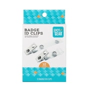 Pen + Gear Specialist ID Badge Clips with Vinyl Strap and Metal Bulldog Clip, Lenth 2.95Inch, Clear