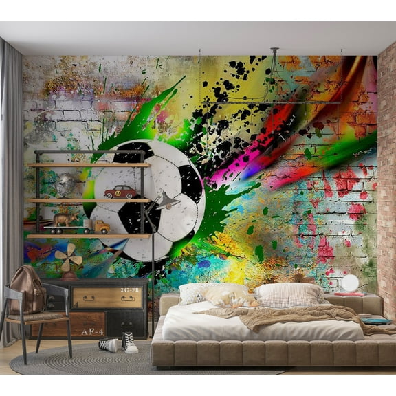Tiptophomedecor Street Art Wallpaper Wall Mural - Urban Gameplay