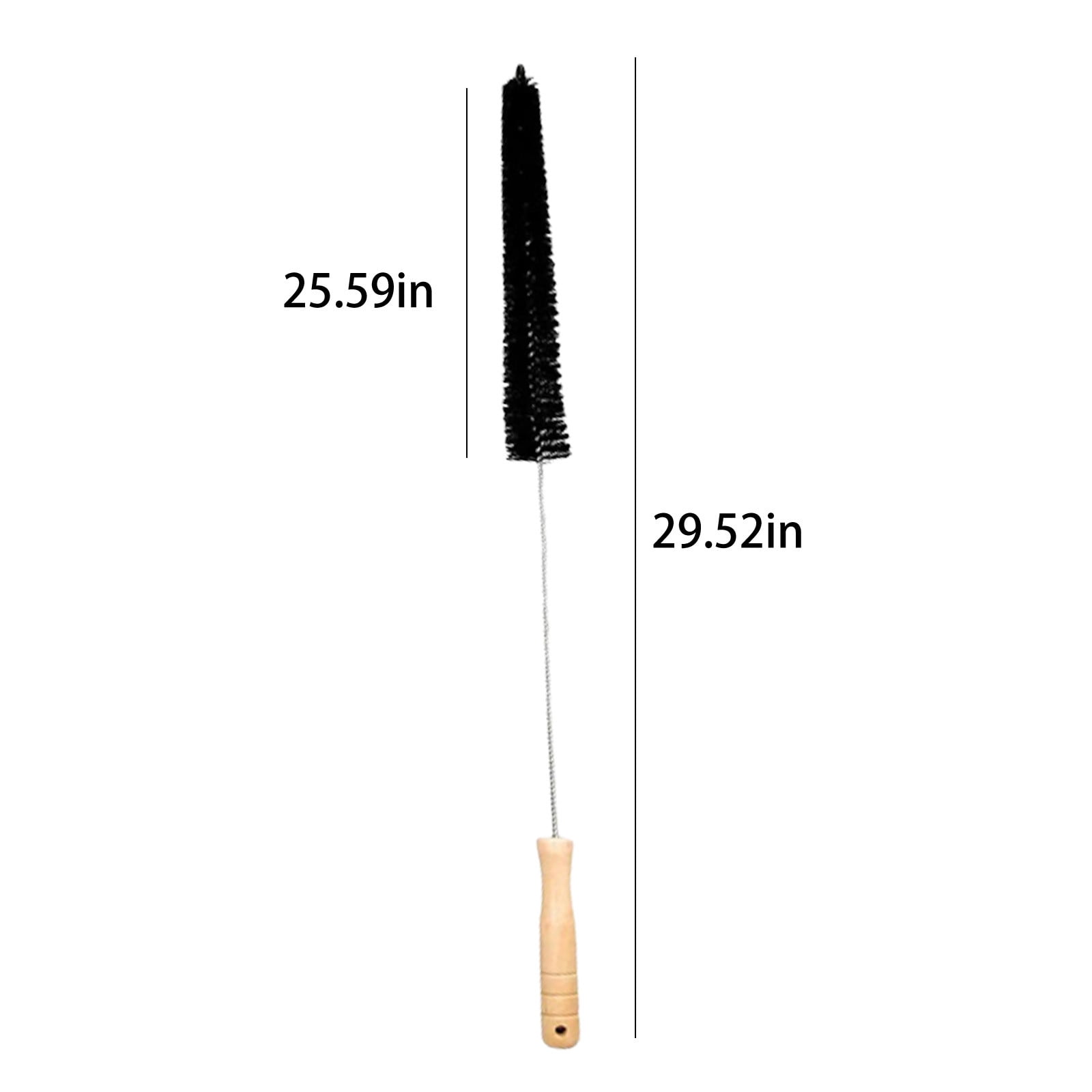 Bxaolu 4Pcs Radiator Brush, Dryer Lint Brush Vent Cleaner, 16 inch Long Flexible Refrigerator Coil Soft Bristile Brush with Wooden Handle, Laundry Room and Washer Dryer Organizers