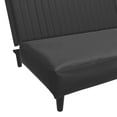 thumbnail image 2 of vidaXL 2-Seater 78.7" x 33.3" x 27.2" Sofa Bed Black Faux Leather, 2 of 10