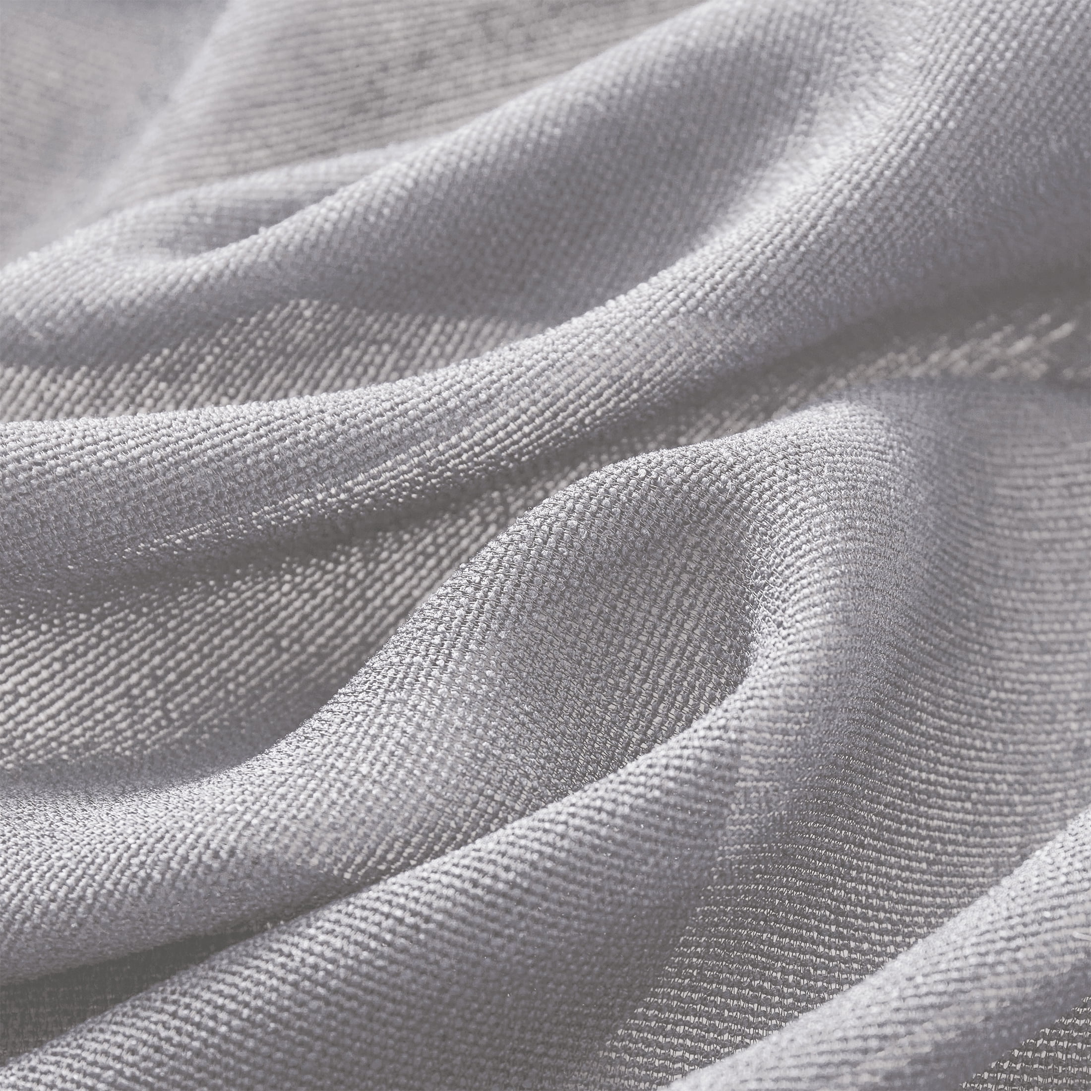 Mainstays Light Filtering Tab Top Curtain Panel Set, Set of 2, Grey, 37" W x 54” L