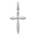 thumbnail image 3 of Real 14kt White Gold 1/6ct. Diamond Cross Pendant; for Adults and Teens; for Women and Men, 3 of 4