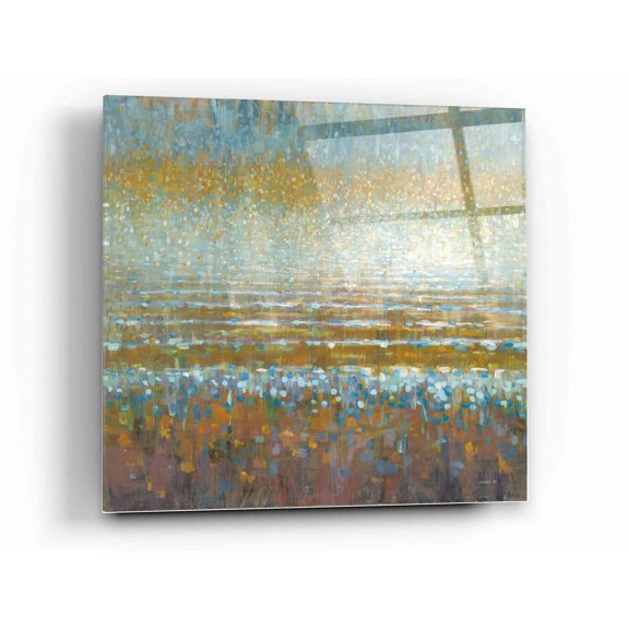 Epic Art 'Rains Over the Lake Light' by Danhui Nai, Acrylic Glass Wall Art, 12"x12"