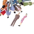 thumbnail image 4 of 1/50 Disposición Modelo Tren Personas Pasenger De Acción Pintada CUTICAT Figura de personas pintadas, 4 of 8
