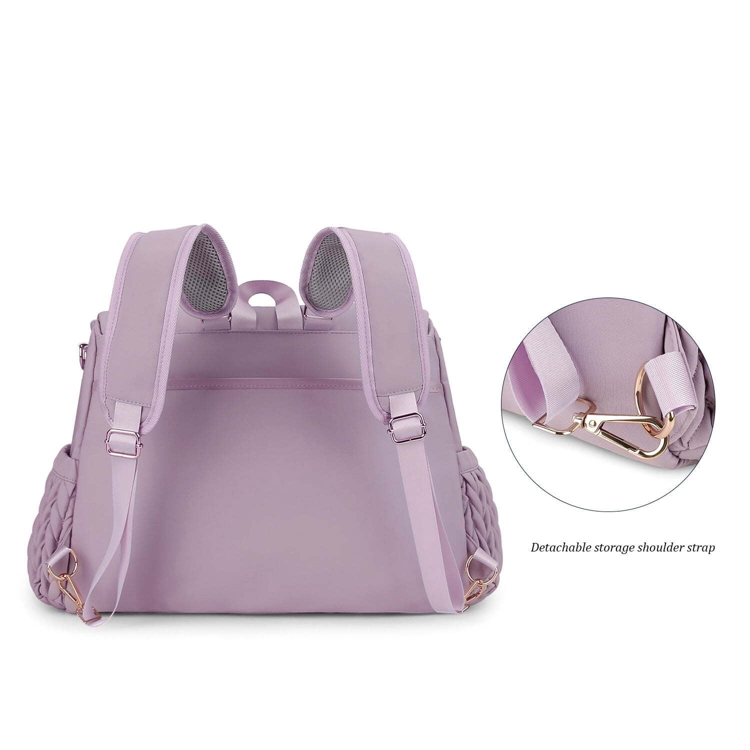 Convertible Diaper Bag Backpack, Waterproof Stylish Nappy Changing Bag, Travel Mummy Bag with Changing Pad & Shoulder Strap