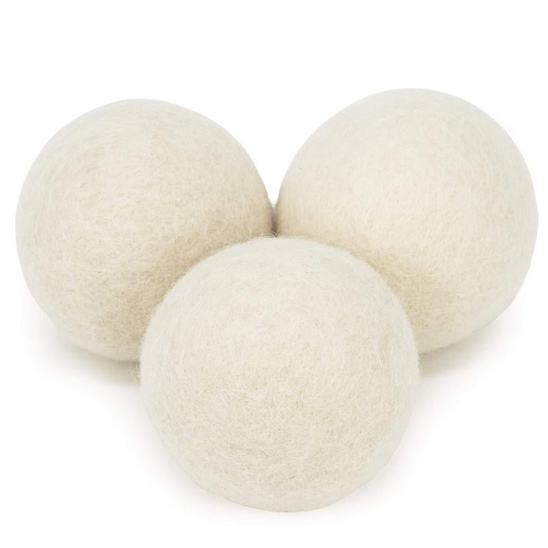 Evriholder Natures Fluff Wool Dryer Balls 3 Pack White