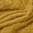 thumbnail image 3 of NAMZI 6 Pieces Geometric Jacquard Plush Recliner Loveseat Slipcovers Soft Fuzzy Fluffy Sofa Couch Cover Anti-Slip Furniture Protector with Elastic Bottom for Kids Cats Dogs(Yellow,2 Seat), 3 of 5