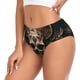thumbnail image 2 of Balery Metal Style Horned Skull Ropa Interior de Algodón para Mujer con Dibujo – Braguitas Cómodas y Elásticas, Estilo Clásico-X-Small, 2 of 6