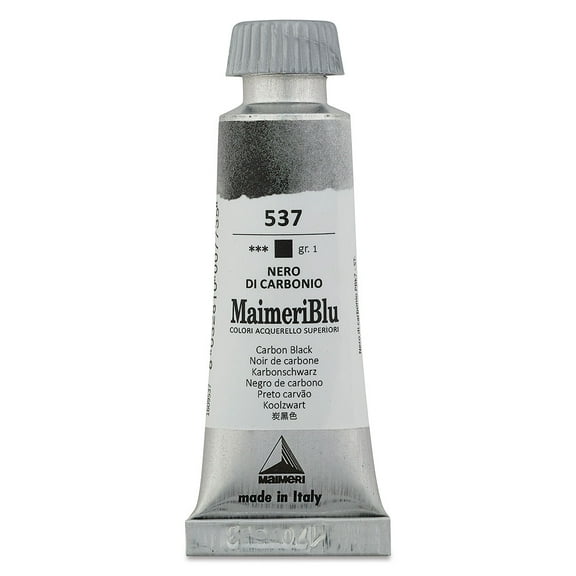 MaimeriBlu Superior Watercolor Paint 12ml-Carbon Black