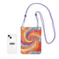 thumbnail image 3 of Multi-Color Cross-Body Handbag 8.27×5.91in Waterproof, Scratch-Resistant And Odor-Free Detachable Shoulder Strap Palevioletred Tie-Dye Vibrant Colors And Swirling, 3 of 8