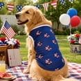 thumbnail image 5 of Yhmxh American Flag Striped Star Dog Vest, Breathable Mesh Sleeveless Pet T-Shirt, Patriotic USA Themed Puppy Clothes for Independence Day, Summer Daily Walking and Holiday Party Dress Up, 5 of 7