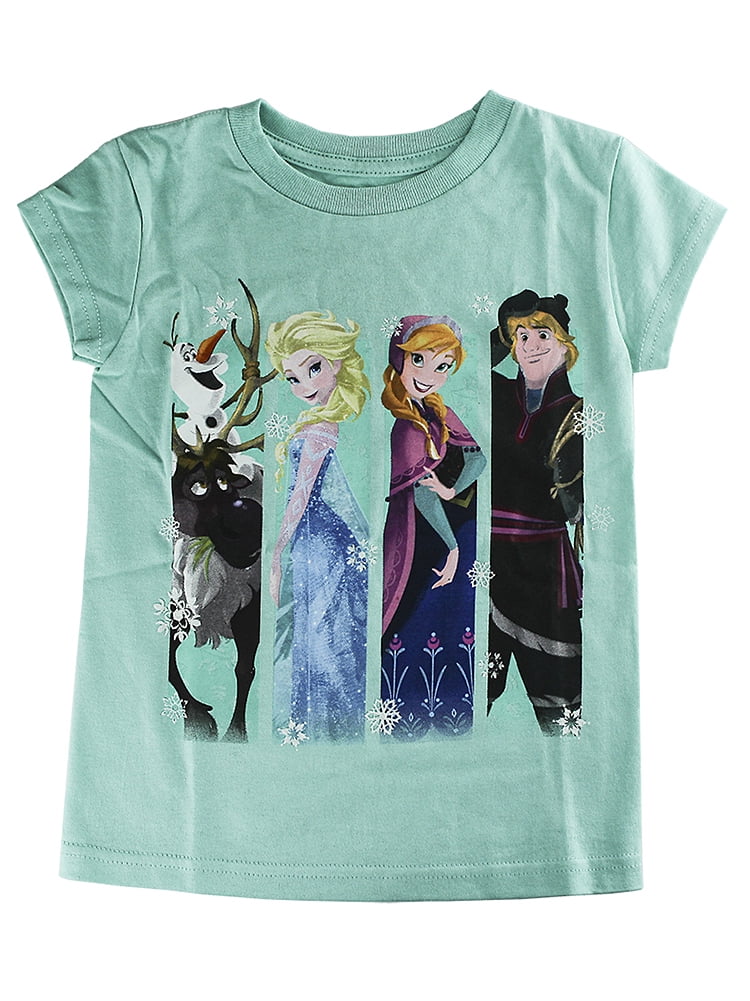 Elsa Anna Frozen Disney World toddler tee shirt Olaf Kristoff