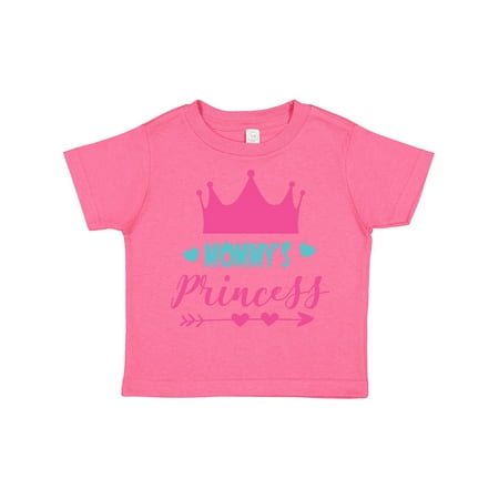 

Inktastic Mommy s Princess Little Princess Crown Hearts Gift Toddler Toddler Girl T-Shirt