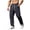 Black, variant on Combat Trousers Men Lightweight Work Pants Cargo Trouser Slim fit Tracksuit Bottoms Athletic Drawstring Jogger Sweatpants Gym Running Workout Pant with Pockets