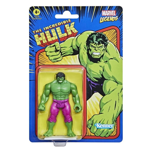 Hasbro Marvel Legends Series, figurine de collection retro Hulk de 9,5 cm