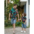 thumbnail image 4 of PatPat Family Matching Outfits Mommy and Me Hawaiian Shirt for Boy Short-sleeve Caribbean Boy Dress Shirts for Toddler Kid，2-9Y, 4 of 8