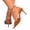 2-Brown, variant on Womens Heeled Slides Mules Pointed Toes Open Toe High Heels Slip On Backless Sandals Slippers Shoes Black 6
