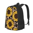 thumbnail image 2 of XMXT Travel Laptop Backpack for School Work, Leopard Sunflower Print Large Capacity Bookbag Travel Bag Backpacks for Women Men, 2 of 9