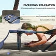 thumbnail image 3 of Outsunny 4-level Reclining Back Outdoor Chaise Lounge Chair, Reading Hole Include Tanning Chair, Gray, 3 of 9