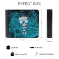 thumbnail image 2 of Alien Invader Zim PU Leather Bifold Wallet Money Organizers Gift With Card Slots For Men And Women, 2 of 7