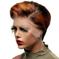 thumbnail image 2 of Cheers US Short Pixie Cut Bob Wig Straight Hair Lace Front Bob Wigs for Black Women 150% Density Synthetic Ombre Gold Blonde Short Pixie Wig for Daily Use, 2 of 6