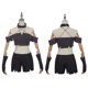 thumbnail image 2 of Disfraz de Anime Loona Helluva Boss para mujer, traje sexy con cuello halter, pantalones cortos, trajes negros para fiesta de Halloween, 2 of 4