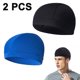 thumbnail image 1 of 2 piezas de casco con forro de calavera, gorra que absorbe el sudor, sombreros para correr, gorras de calavera para ciclismo para hombres y mujeres, negro + azul real, 1 of 8