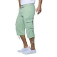 thumbnail image 3 of X RAY JEANS Mens Belted 18" Inseam Below Knee Long Cargo Shorts, Pastel Green, 30, 3 of 6