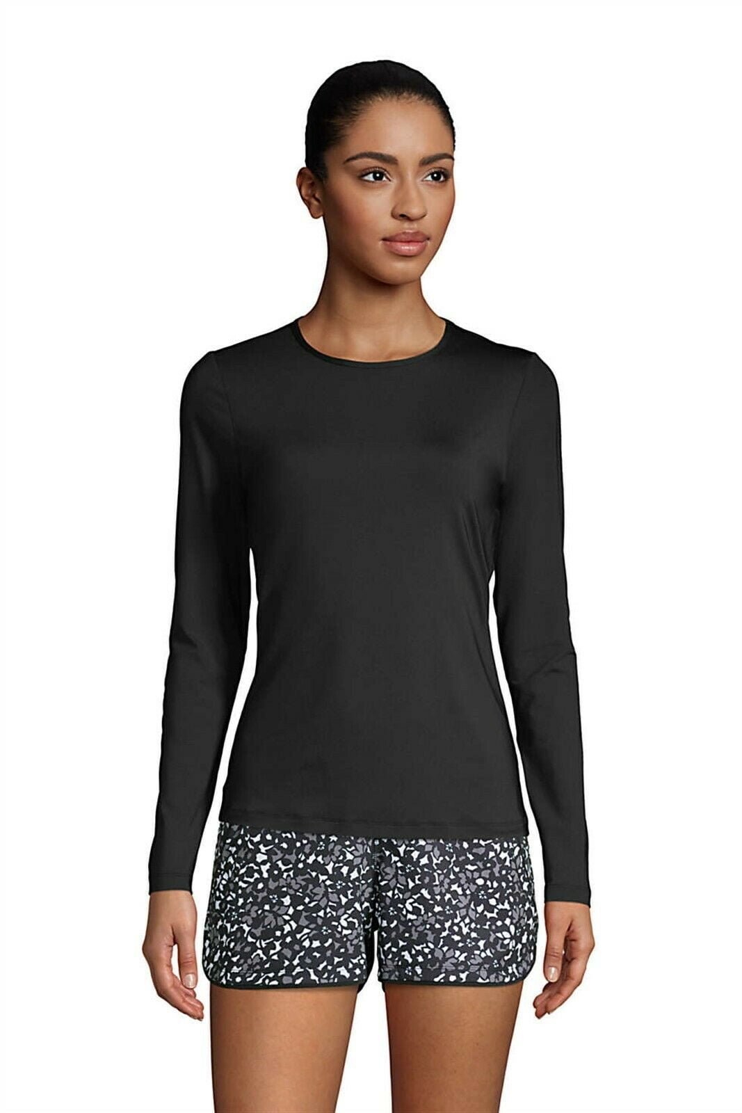 Lands' End Crew Neck Rash Guard UPF 50 