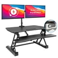 thumbnail image 2 of Mount-It! Electric Sit-Stand Desk Converter with Dual Computer Monitor Mount, Ergonomic Desk, 2 of 8