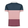 thumbnail image 5 of EQWLJWE Spring Saving!Half Zipper Shirt Hommes, Couleur Bloc Zipper Shirt Hommes, Bleu Couleur Bloc Shirt Hommes, Hommes T-Shirt Couleur Bloc Manches Courtes Col Rond Extérieur Tee Tops, 5 of 5