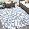 thumbnail image 2 of Surya Eagean EAG-2391 63 x 91" Rectangle Fabric Rug in Cream/Dark Blue/Denim, 2 of 7