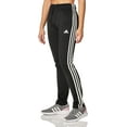 thumbnail image 3 of adidas Women's Primegreen Essentials Warm-Up Slim Tapered 3-Stripes Tracksuit Bottoms (Black, XS), 3 of 5