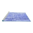 thumbnail image 2 of Ahgly Company Machine Washable Indoor Square Oriental Blue Industrial Area Rugs, 3' Square, 2 of 4