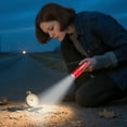 thumbnail image 4 of HIBIBUD 3.5" Mini UV Flashlight, Red Small LED Flashlight Battery Powered for Camping, 4 of 7