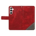 thumbnail image 2 of Allytechgroup Flip Wallet Case for Samsung Galaxy S22, Built-in Credit Card Slot RFID Blocking PU Leather Stand Case Shockproof Full Body Protective Cover for Women Men, Red, 2 of 8