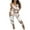White, variant on ummer Women Casual Sleeveless V-neck Jumpsuit 2022 Ladies Boho Floral Bodysuit Loose Long Side Split Pants Plus Size