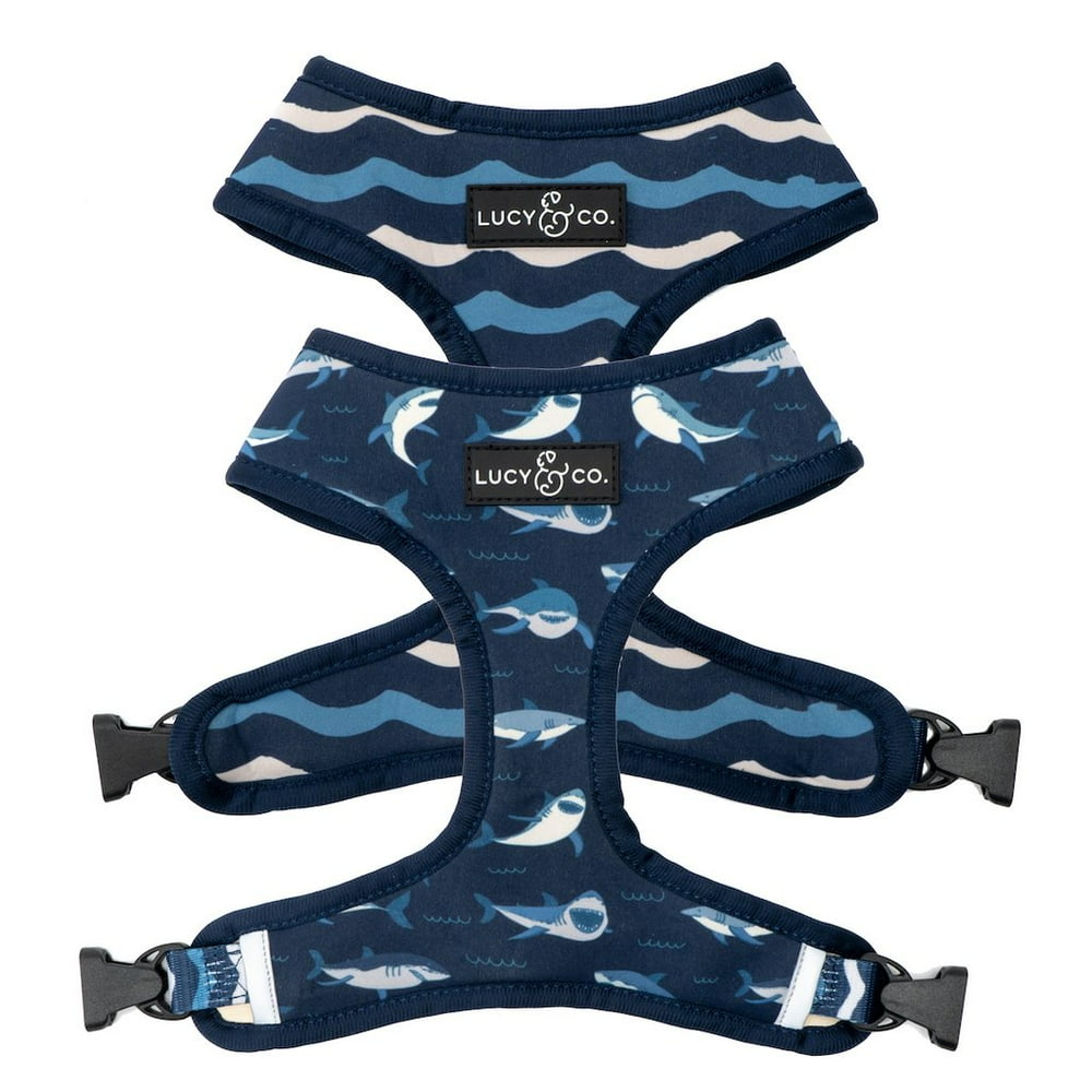 Lucy & Co. Shark Attack Reversible Dog Harness