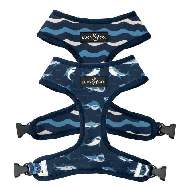 Lucy & Co. Shark Attack Reversible Dog Harness