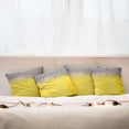 thumbnail image 3 of Ambesonne Grunge Throw Pillow Cover 4 Pack, Street Wall Art, 18", Dimgray Yellow, 3 of 6