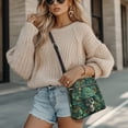 thumbnail image 4 of Kuiaobaty Shamrock Skull Print Crossbody Bag for Women, Large Capacity Leather Satchel Purse with Adjustable Strap, St Patrick's Day Shoulder Handbag Crossbody for Travel, Green, 4 of 7