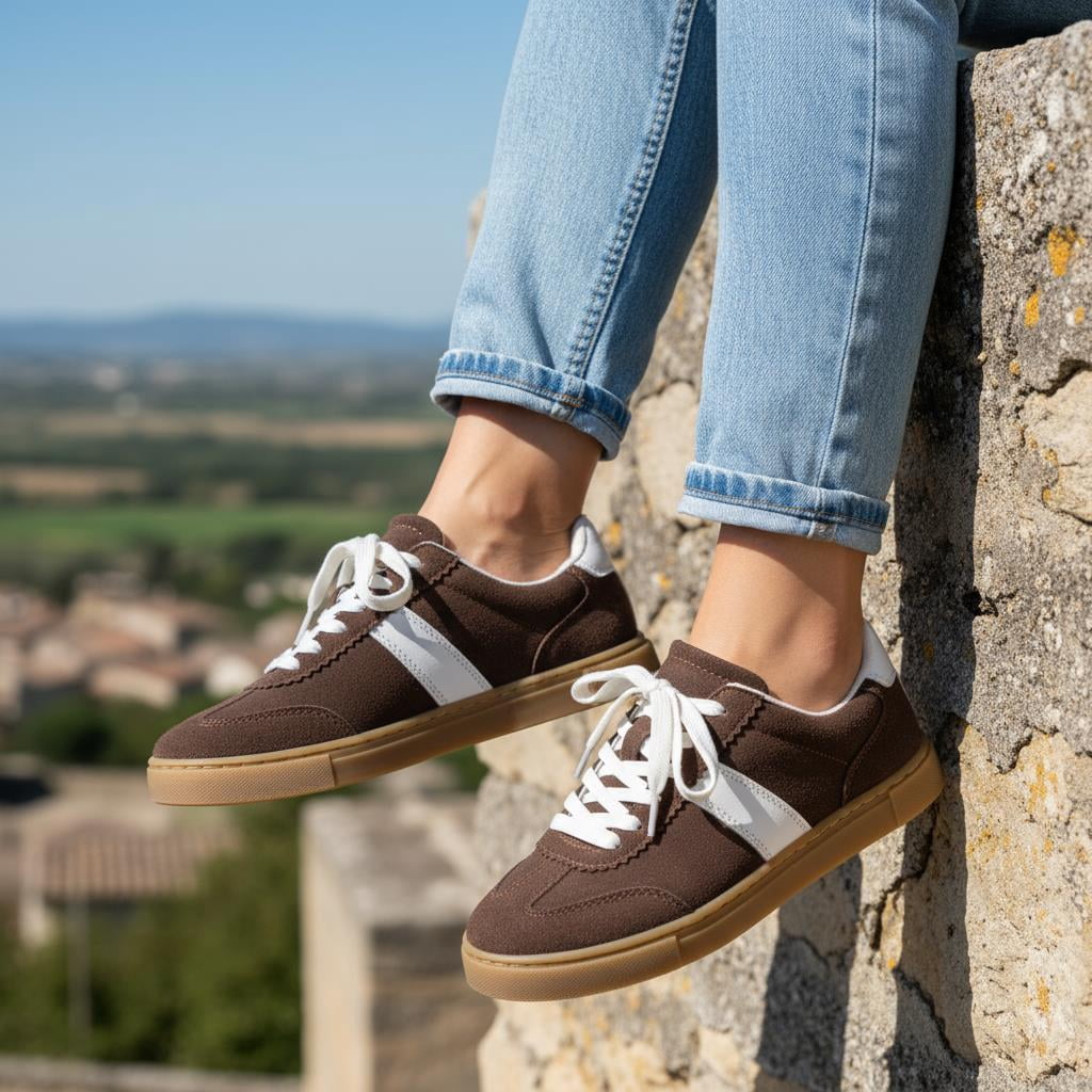 Cushionaire Balance Lace Up Women's Sneakers - Casual Tennis Shoes for Women with Memory Foam and Slip Resistant Outsole