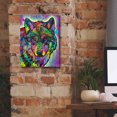 thumbnail image 5 of Epic Graffiti 'Warf Wolf' by Dean Russo, Canvas Wall Art, 12"x16", 5 of 8