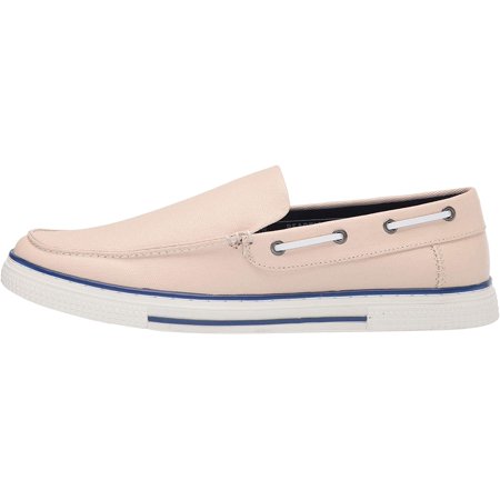 Kenneth Cole REACTION Mens Boat Shoe 8 Ecru/Blue