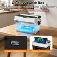 thumbnail image 4 of Cordless Heated Lunch Box for Adults, 5-Sided Graphene Heating, 18000mAh Rechargeable, 1.5L/6.3Cups Large Capacity, Leakproof & BPA-Free, Smart Timer, Portable Bento Box for Work/Office/Truck, 4 of 10